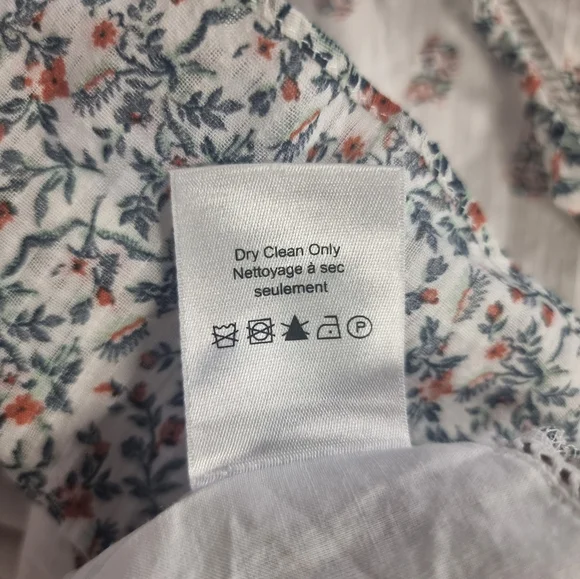 Veronica Beard White Floral Dress Sz 12 - Picture 4 of 14